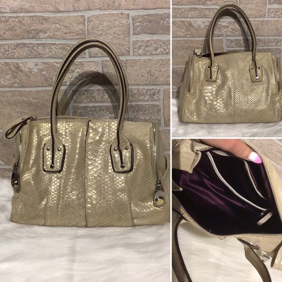 b. makowsky Handbags - B.Makowsky  Leather standalone bag - gold shimmer